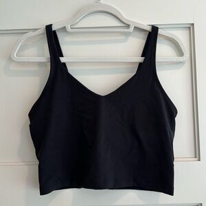 Lululemon black cropped tank